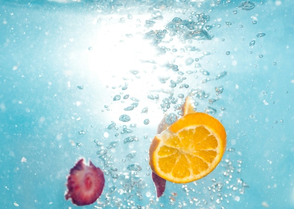 fruit in water